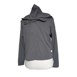 Vuori Bayview Thermal Hoodie Sweatshirt Shale Gray Women’s Size Medium M USED
